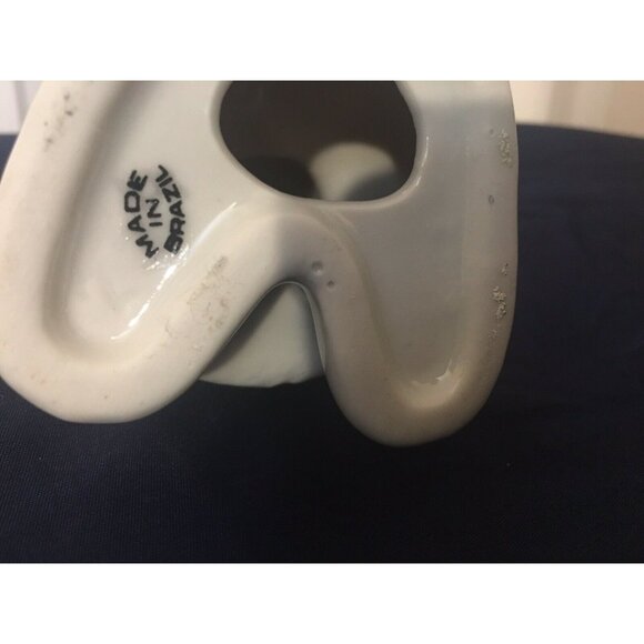 Santa Clause Present Holding Present Ceramic Figurine Made In‎ Brazil 5in - Picture 6 of 6